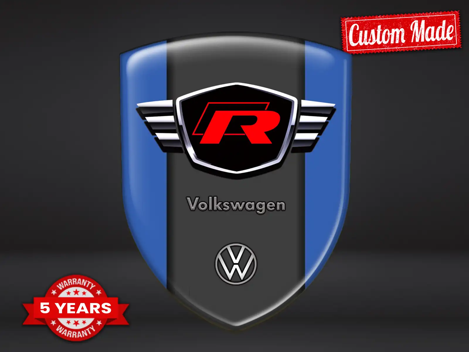 VW Fensteraufkleber Sportlich Racing Hochwertig Auto
